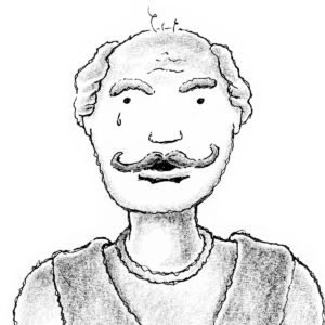 Illustration from the chapter book, "Ellie and Lex Mysteries: The Vanishing Video Games" by Craig Kunce showing the character Viper